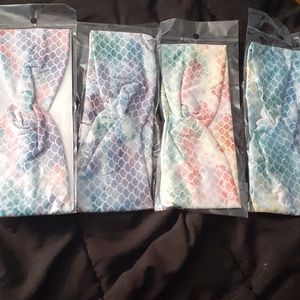 Blue, Green, Yellow mermaid headbands